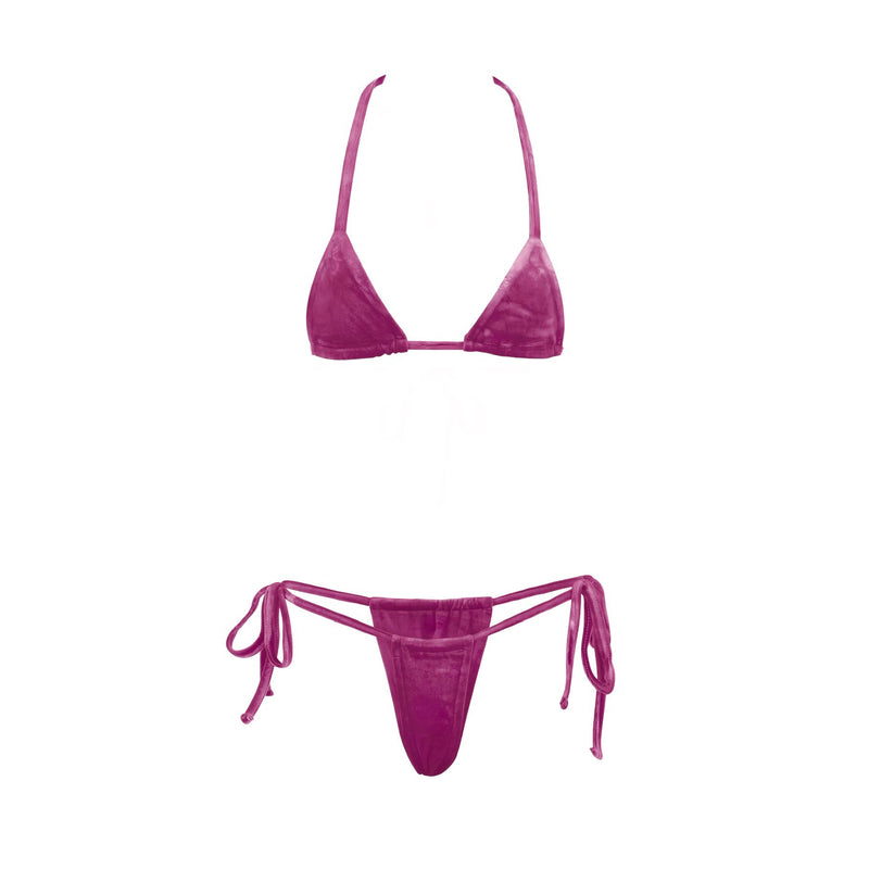 GRAPE VELVET MICRO BIKINI