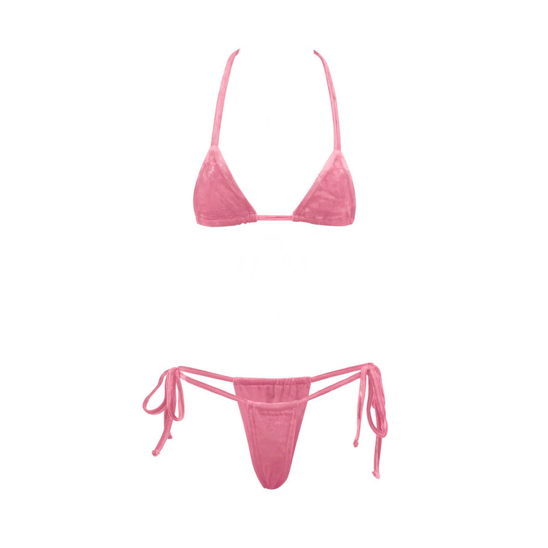 BLUSH VELVET MICRO BIKINI