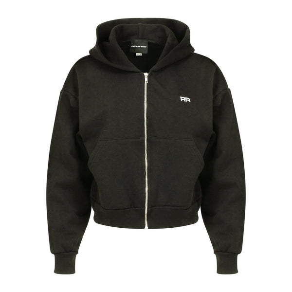 AR Cropped Zip-Up Hoodie