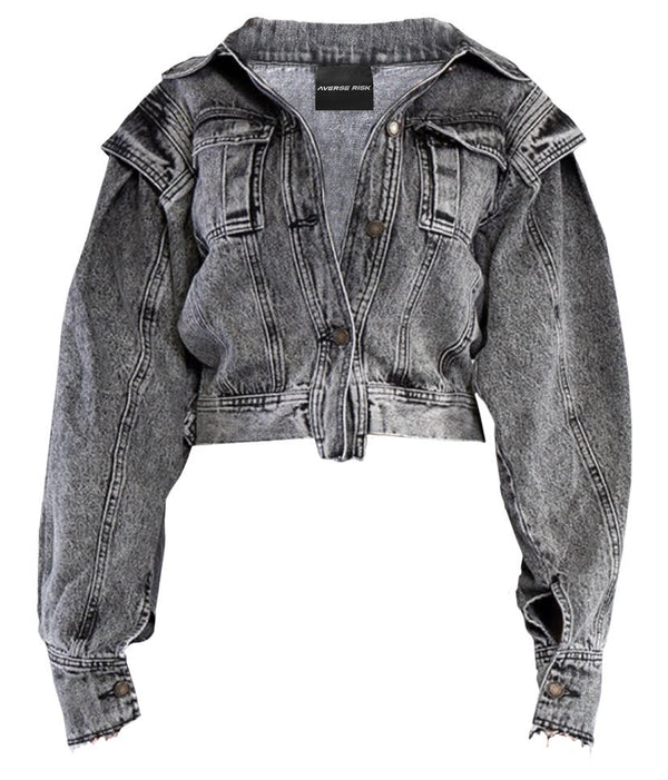 Nova Denim Jacket IN ASH GREY