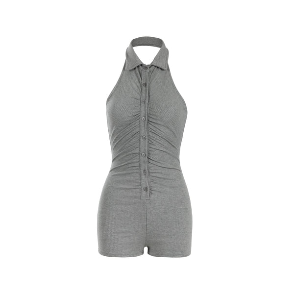 Charlie Romper in Gray